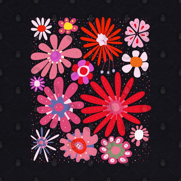 Floral pattern - beautiful floral design - floral illustration by Boogosh